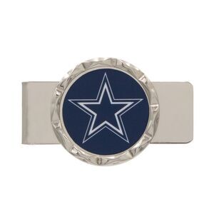 Aminco NFL Dallas Cowboys Diamond Cut Logo Metal Money Clip